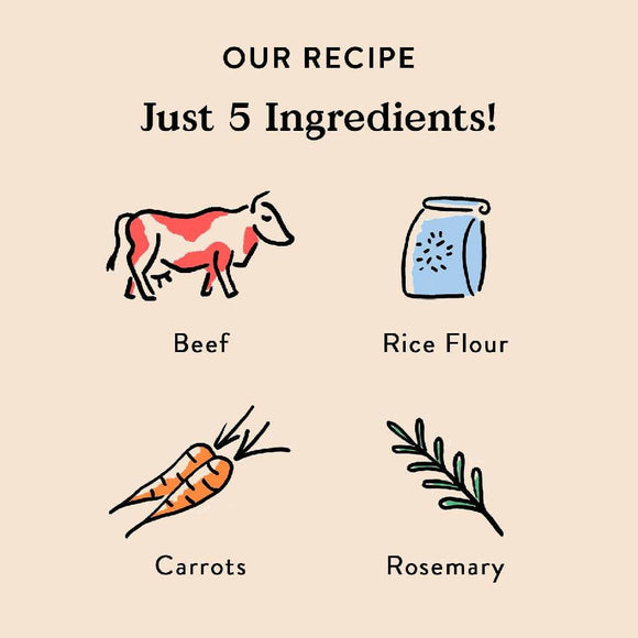 Bocce's Bakery Beef & Carrot Jerky Sticks For Dogs (4 oz)