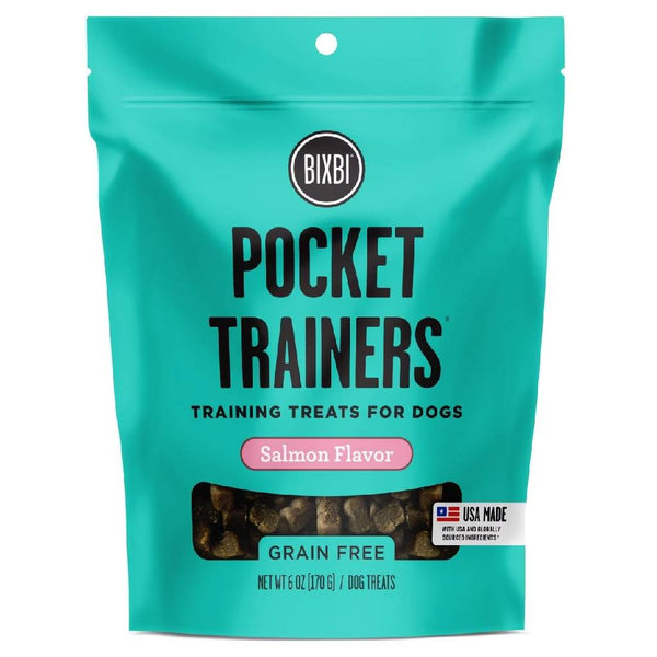 Bixbi Pocket Trainers Grain-Free Salmon Treats for Dogs (6 oz)