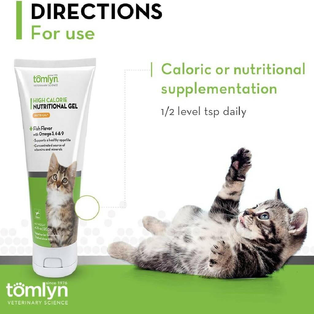 Tomlyn Nutri-Cal Gel Tuna Flavored High Calorie Nutritional Supplement for Kittens (4.25 oz)