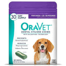ORAVET Dental Hygiene Chews For Medium Dogs 25-50 lbs (30 chews)