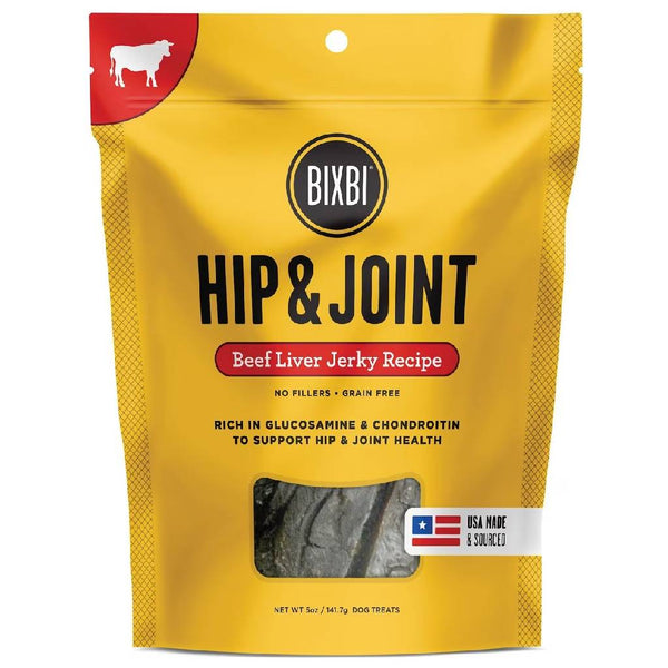 Bixbi Hip & Joint Beef Liver Jerky Recipe Treats for Dogs