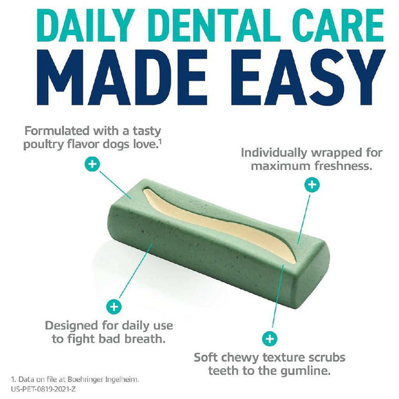 ORAVET Dental Hygiene Chews For Medium Dogs 25-50 lbs (30 chews)