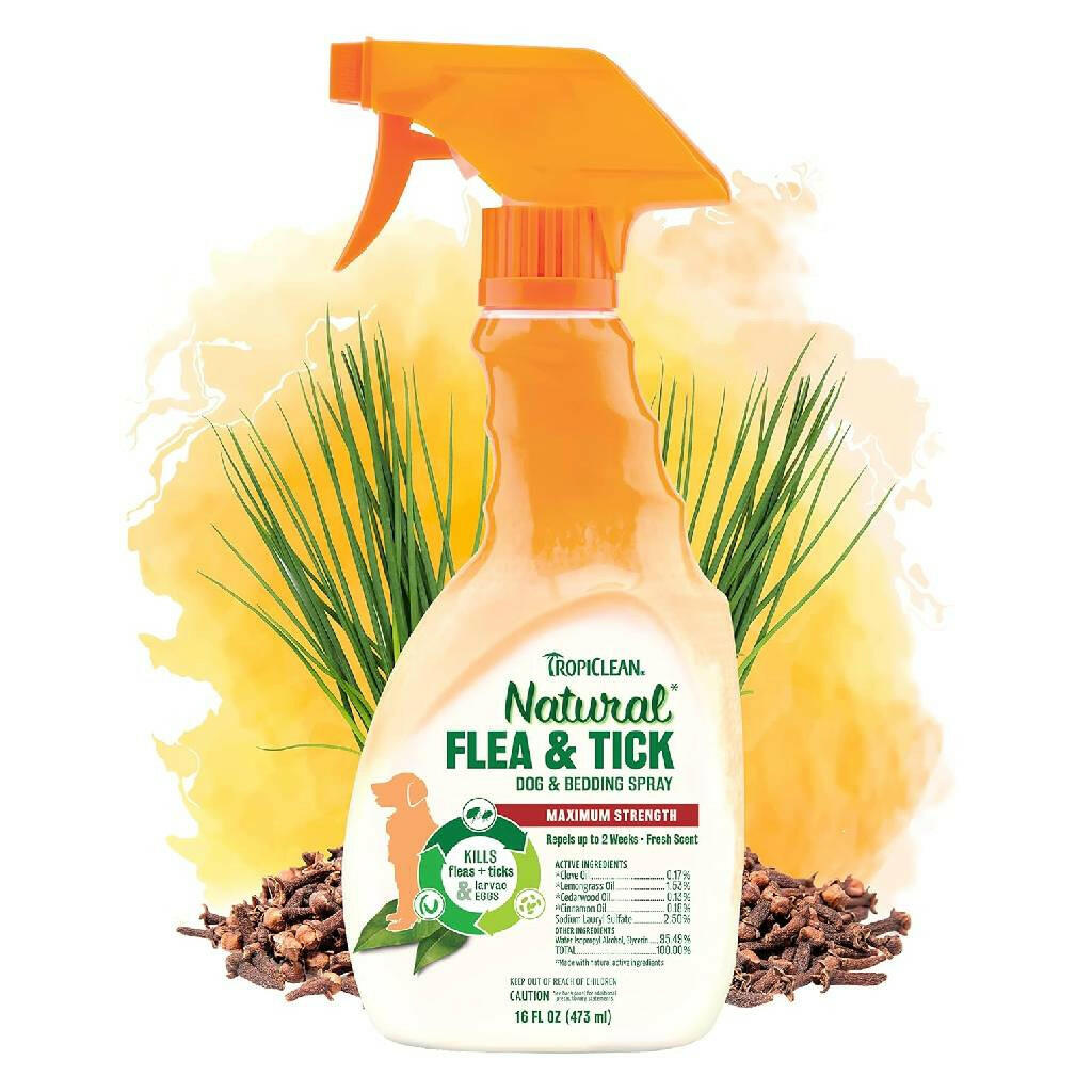 Tropiclean Flea & Tick Pet Spray (16 oz)