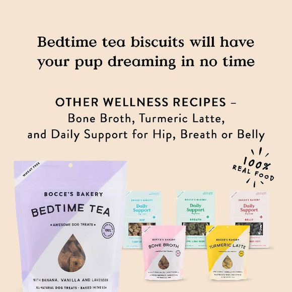 Bocce's Bakery Bedtime Tea Crunchy Biscuits Treats For Dog (5 oz)