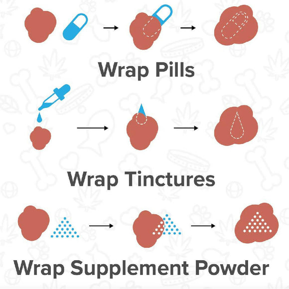 Green Coast Pet Pill-A-Pet Bacon Flavor Pill Wrap with Probiotics for Dogs (4.2 oz)