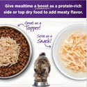 Wellness Bowl Boosters Shreds Boneless Chicken with Broth Cat Food Topper (1.75 oz x 12 pouches)