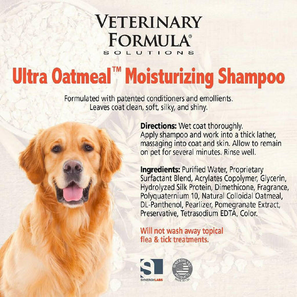 Veterinary Formula Solutions Ultra Oatmeal Moisturizing Shampoo For Dogs (17 oz)