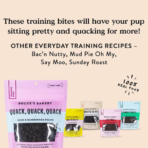 Bocce's Bakery Quack Quack Quack Training Treats For Dogs (6 oz)