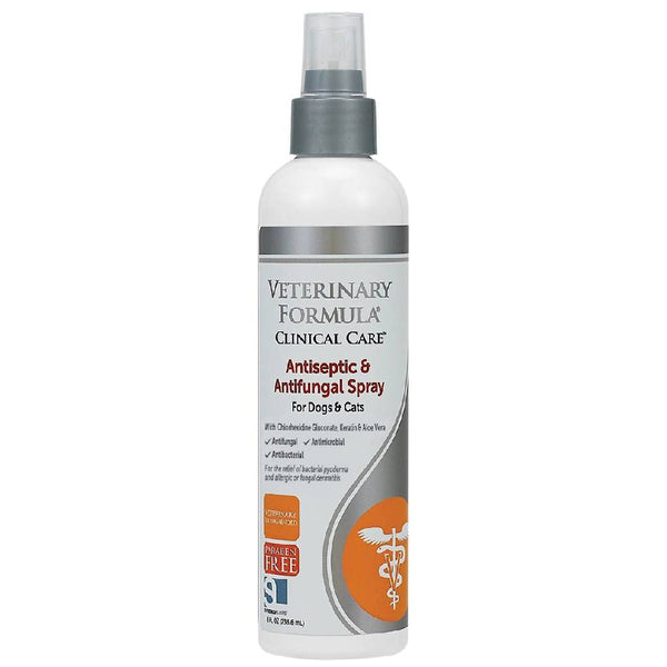 Veterinary Formula Clinical Care Antiseptic & Antifungal Medicated Spray For Dogs & Cats (8 oz)