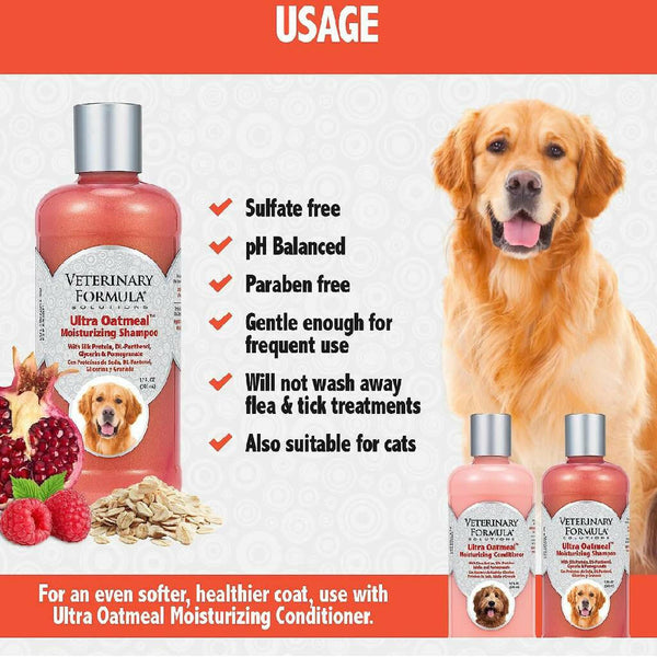 Veterinary Formula Solutions Ultra Oatmeal Moisturizing Shampoo For Dogs (17 oz)