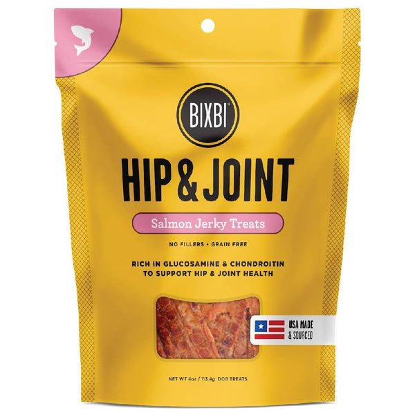 Bixbi Hip & Joint Salmon Jerky Recipe Treats for Dogs (4 oz)