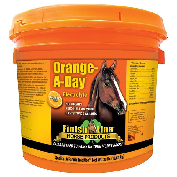 Finish Line Orange-A-Day Electrolytes Powder Supplement For Horse (30 lb)