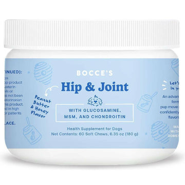 Bocce's Bakery Hip & Joint Supplement for Dogs (60 Soft Chews)