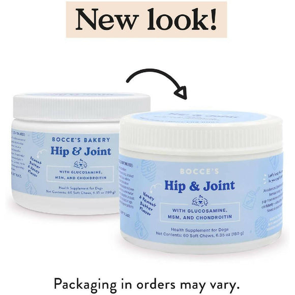 Bocce's Bakery Hip & Joint Supplement for Dogs (60 Soft Chews)