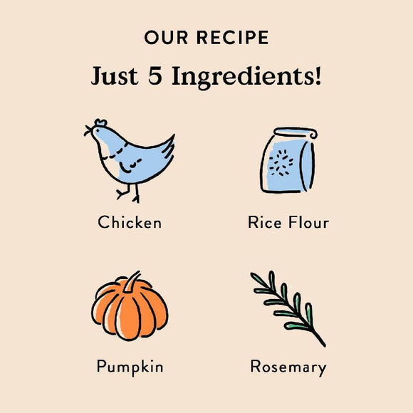 Bocce's Bakery Chicken & Pumpkin Jerky Sticks For Dogs (4 oz)