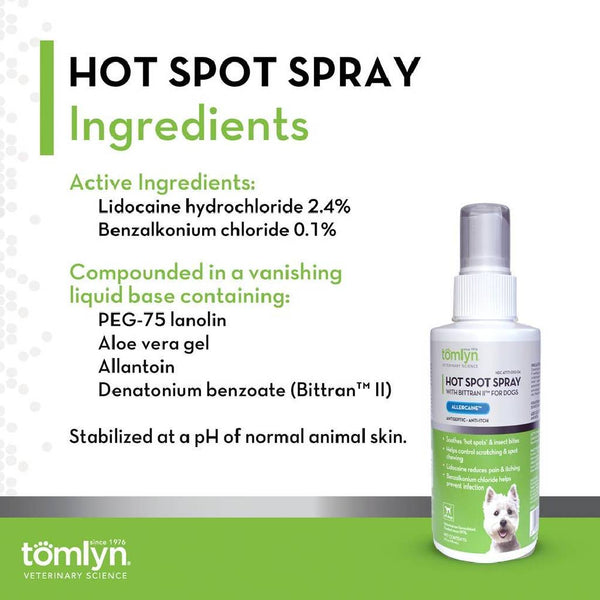 Tomlyn Allercain Hot Spot Spray for Dogs (4 oz)