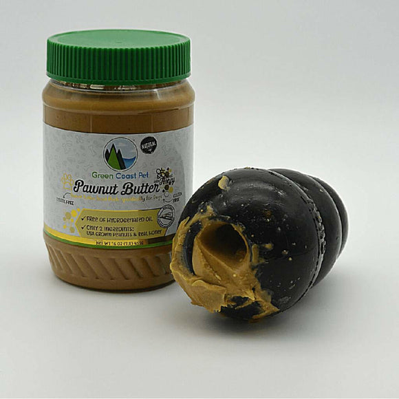 Green Coast Pet Pawnut Butter with Real Honey for Dogs (1 lb)