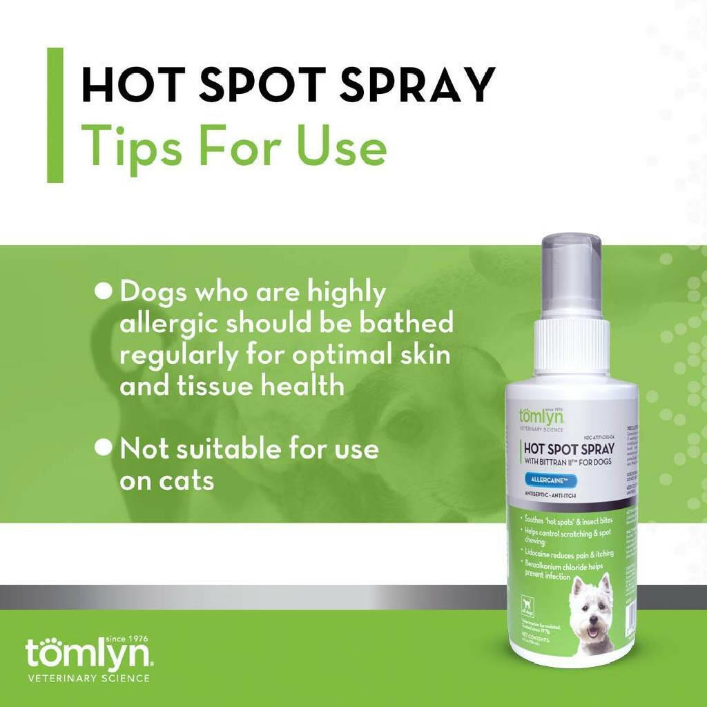 Tomlyn Allercain Hot Spot Spray for Dogs (4 oz)