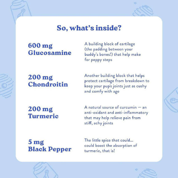 Bocce's Bakery Hip & Joint Supplement for Dogs (60 Soft Chews)