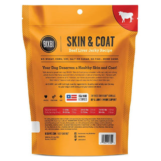 Bixbi Skin & Coat Beef Liver Jerky Recipe Treats for Dogs (5 oz)