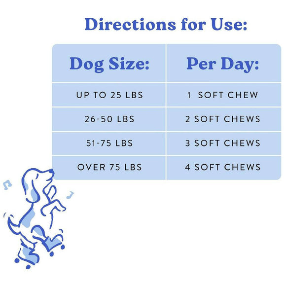 Bocce's Bakery Hip & Joint Supplement for Dogs (60 Soft Chews)