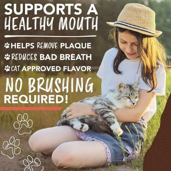 TropiClean Enticers Teeth Cleaning Seafood Medley Flavor Teeth Cleaning Gel for Cat (2oz)