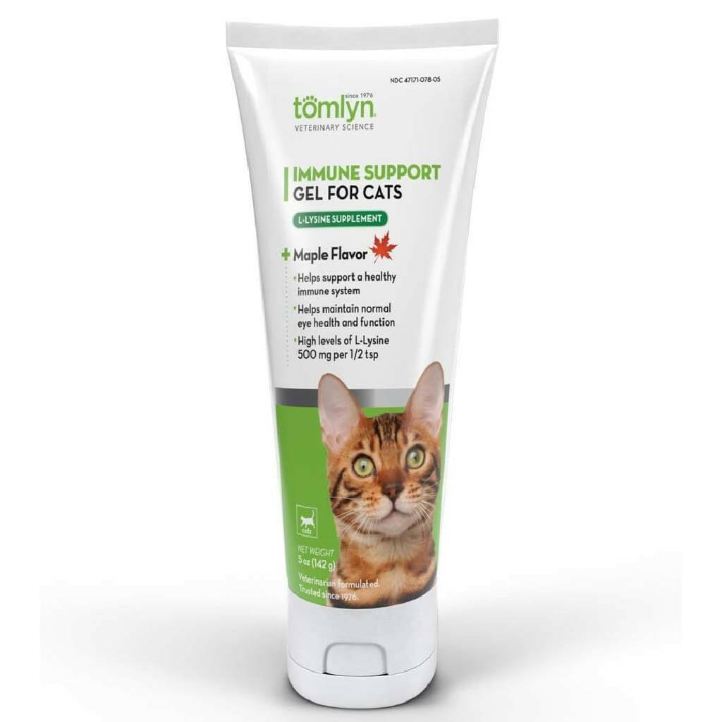 Tomlyn Immune Support L-Lysine Maple Flavor Gel for Cats (5 oz)