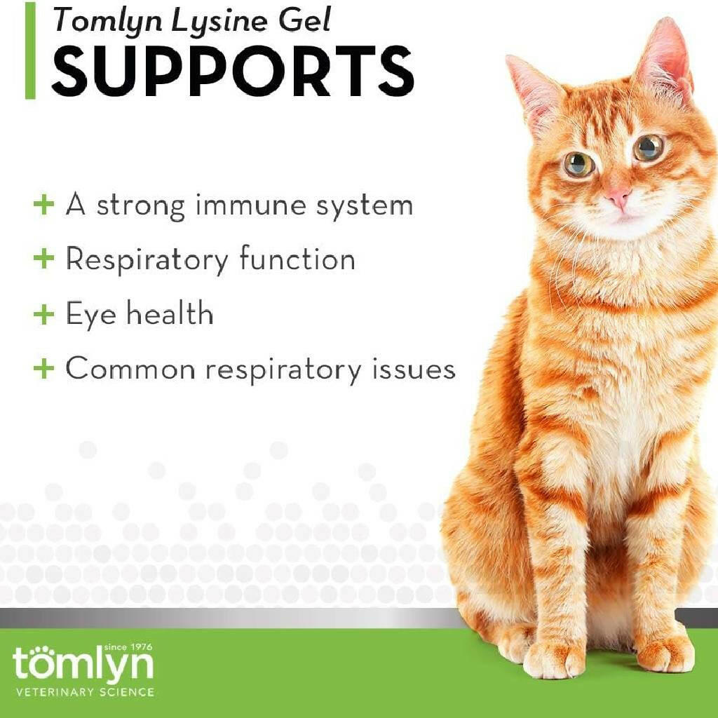 Tomlyn Immune Support L-Lysine Maple Flavor Gel for Cats (5 oz)