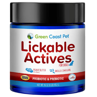 Green Coast Pet Lickable Actives Probiotics for Dogs (16 oz)