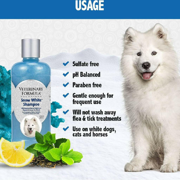 Veterinary Formula Solutions Snow White Shampoo for Dogs & Cats (17 oz)