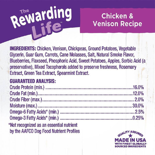 Wellness The Rewarding Life Chicken & Venison Recipe Grain-Free Dog Treats (6 oz)