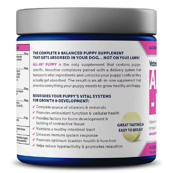 Vetericyn All-In Puppy Essentials Supplement for Dogs (90 ct)