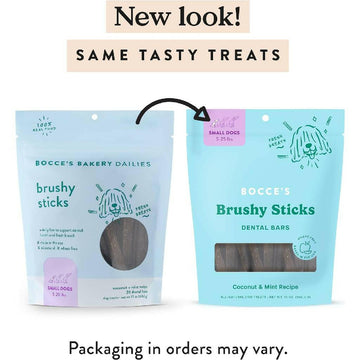 Bocce's Bakery Brushy Sticks Dental Bars for Small Dogs For Dogs (13 oz)
