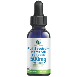 Green Coast Pet Full Spectrum Hemp Oil for Dogs (500 mg)