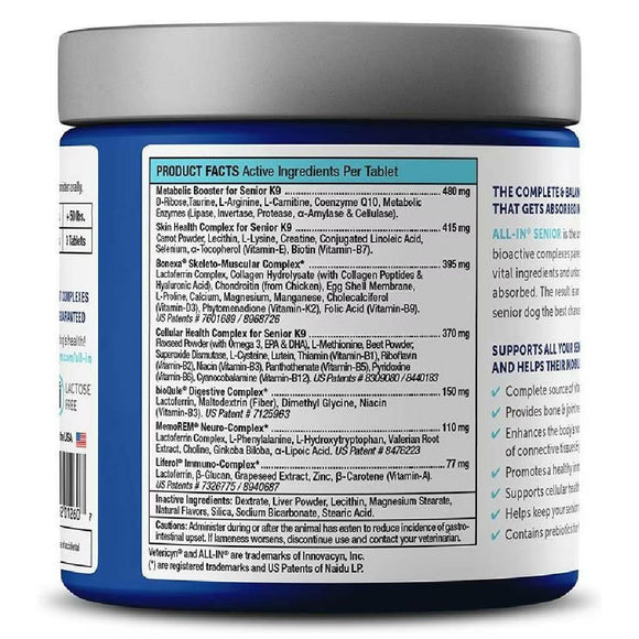 Vetericyn All-In Senior Mobility+ Supplement for Dogs (90 ct)