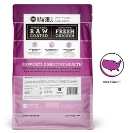 Bixbi Rawbble Digestive Health Chicken Recipe Raw Coated Dry Cat Food (3 lb)