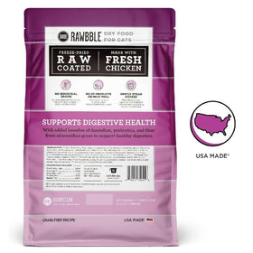 Bixbi Rawbble Digestive Health Chicken Recipe Raw Coated Dry Cat Food (3 lb)