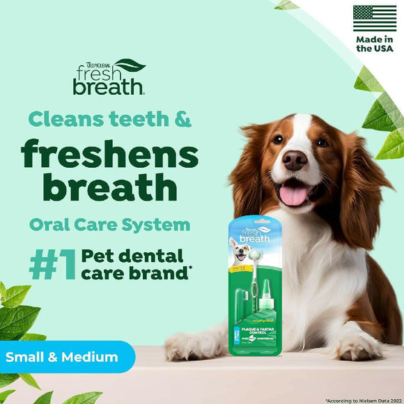 Tropiclean Fresh Breath Oral Care Kit For Dogs (Small)