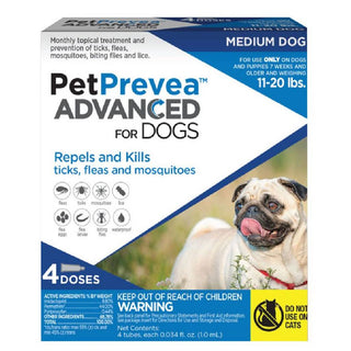 PetPrevea Advanced Topical Treatment for Dogs 11-20 lbs (4 doses)