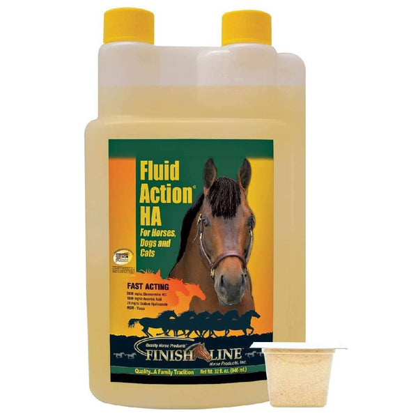 Finish Line Fluid Action HA Joint Support Supplement Liquid For Horse (32 oz)