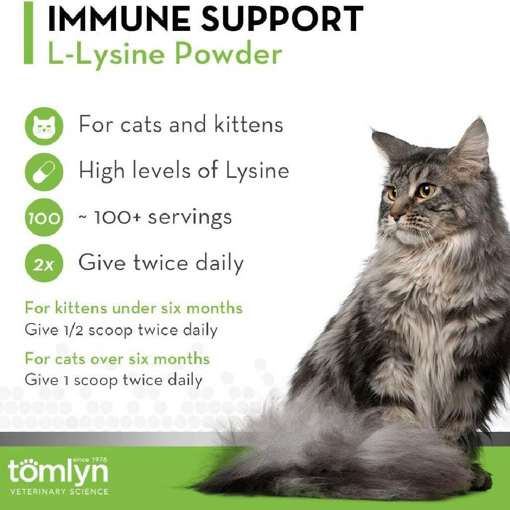 Tomlyn Immune Support L-Lysine Powder for Cats (3.5 oz)