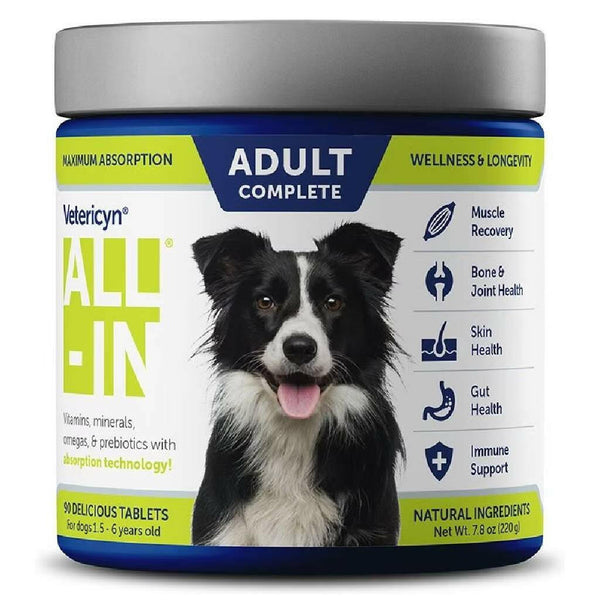 Vetericyn All-In Adult Complete Supplement for Dogs (90 ct)