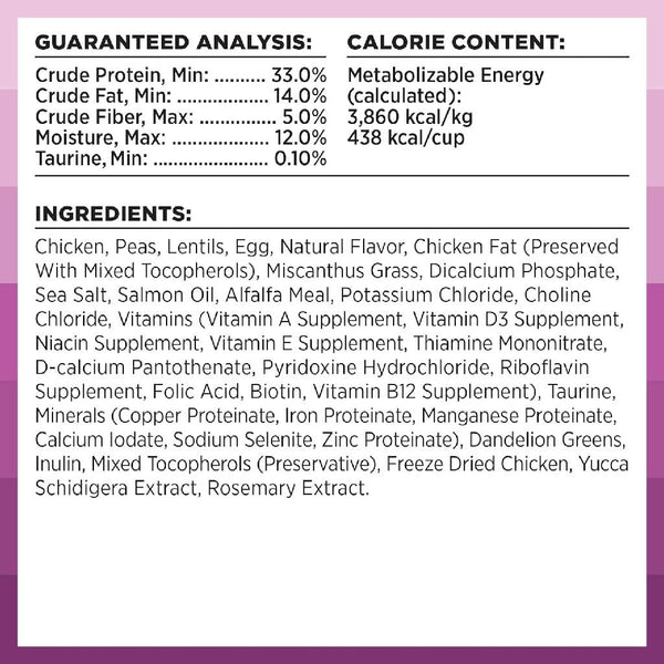 Bixbi Rawbble Digestive Health Chicken Recipe Raw Coated Dry Cat Food (3 lb)