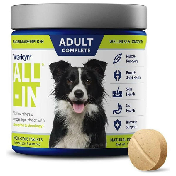 Vetericyn All-In Adult Complete Supplement for Dogs (90 ct)