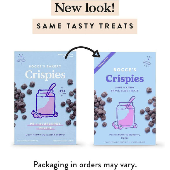 Bocce's Bakery Peanut Butter & Blueberry Crispies Treats For Dogs (10 oz)