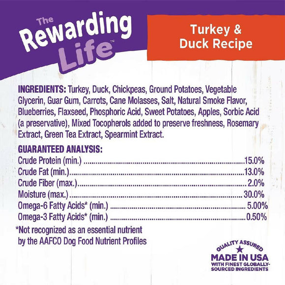 Wellness The Rewarding Life Turkey & Duck Recipe Grain-Free Dog Treats (6 oz)