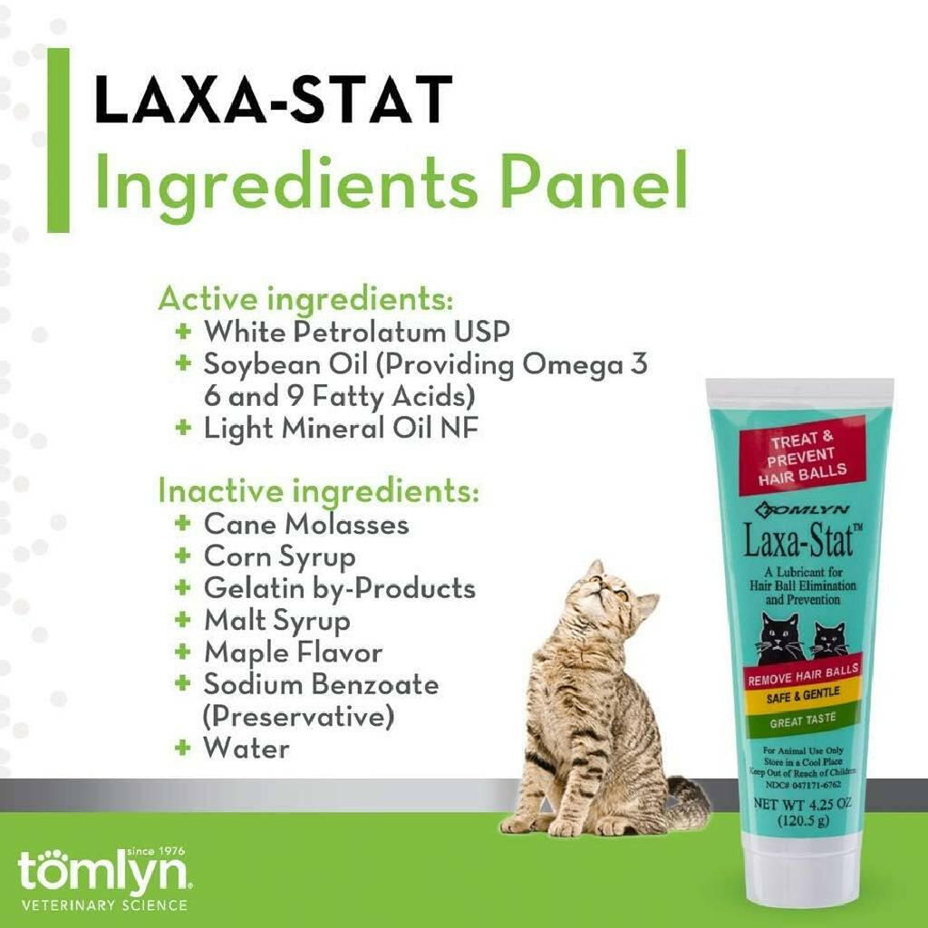 Tomlyn Laxa-Stat Gel Hairball Remedy for Cats (4.25 oz)