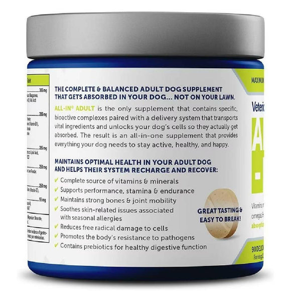 Vetericyn All-In Adult Complete Supplement for Dogs (90 ct)