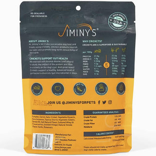 Jiminy's Pumpkin Carrot & Cricket Chewy Training Treats For Dogs (6 oz)