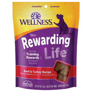 Wellness The Rewarding Life Beef & Turkey Recipe Grain-Free Dog Treats (6 oz)